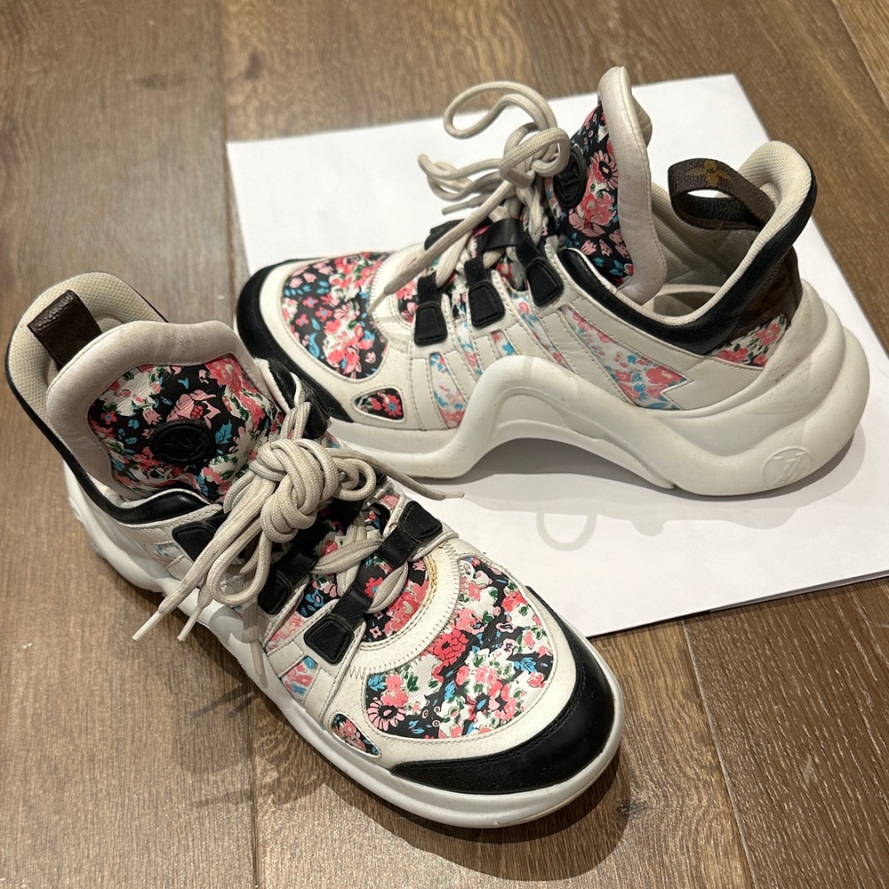 Louis Vuitton Authentic Floral Sneakers